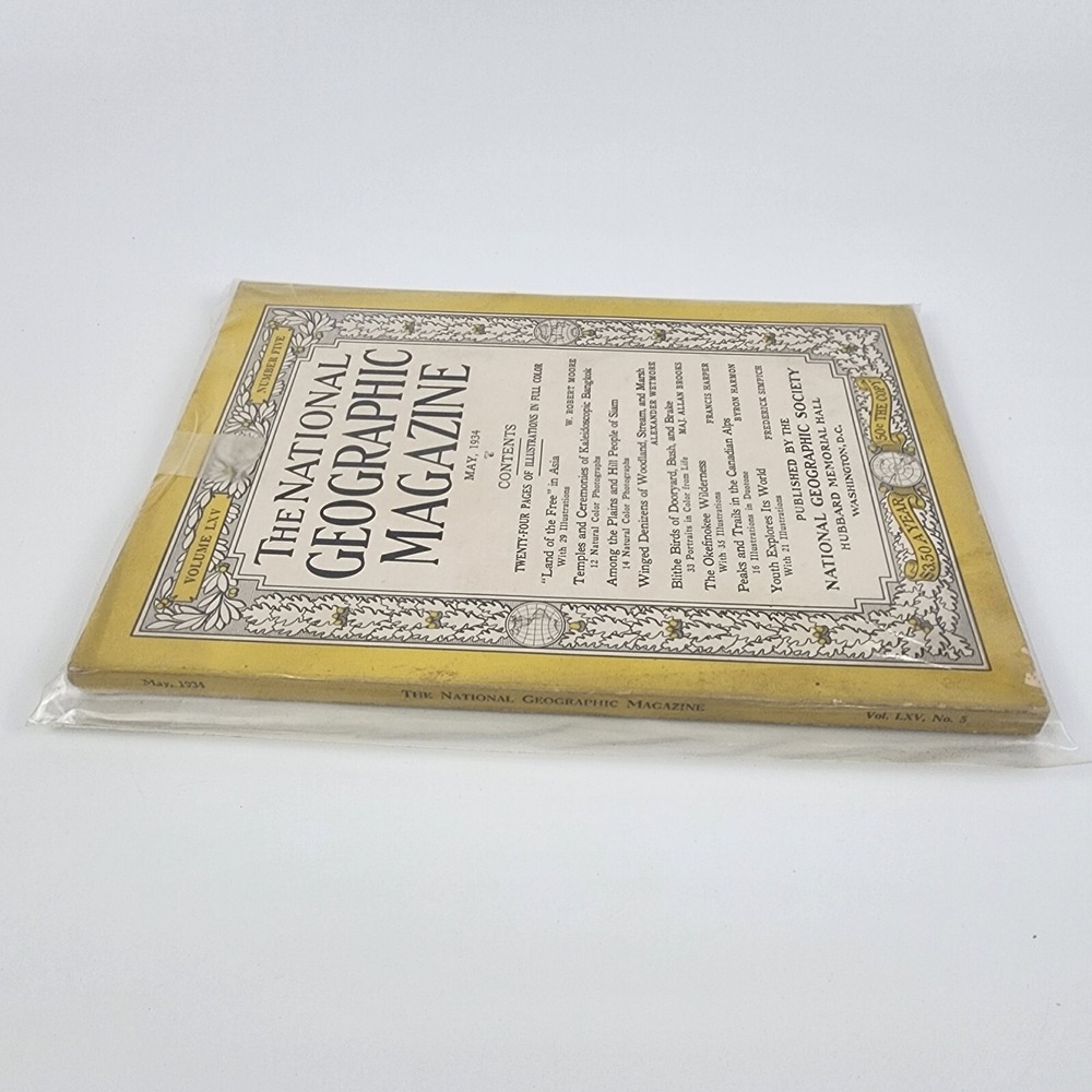 National Geographic Magazine May 1934 No  Insert - Picture 3 of 3